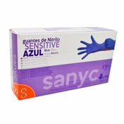 Guante nitrilo azul S