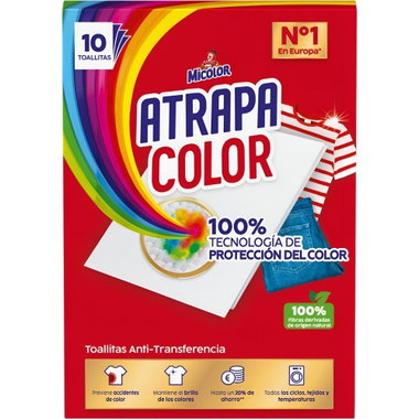 Toallas atrapa color MICOLOR, caja 10 dosis 10 u