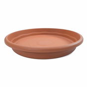 Plastiken plat terra rodó test 14 cm terracota 7414