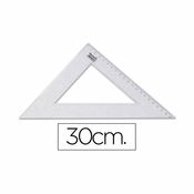 Esquadra 30cm plàstic