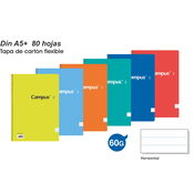 Imagen de Cuaderno Campus A5 horizontal 60g 80 hojas