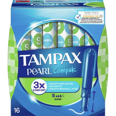 Tampax compak pearl super. 16 u
