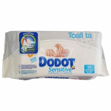 Toallitas DODOT Sensitive, paquete 54 uds