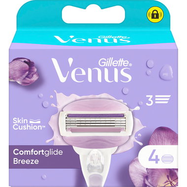 Recambios de maquinilla Spa Breeze VENUS GILLETTE, pack 4 uds