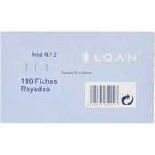 Bloc de fitxes ratlles nº2 75x125mm