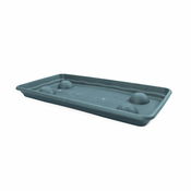 Plastiken plato terra rectangular jardinera 57x29 cm antracita