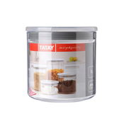 Imagen de Tatay bote de cocina hermético 1L transparente/gris 11251