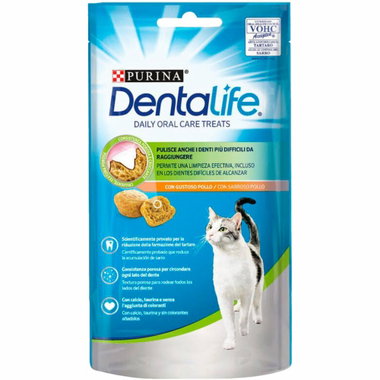 Dentalife de pollo para gato PURINA, bolsa 40 g