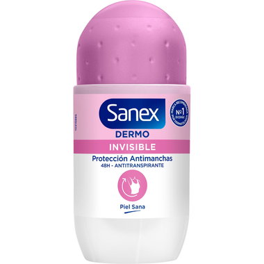 Desodorante para mujer invisible SANEX, roll on 50 ml
