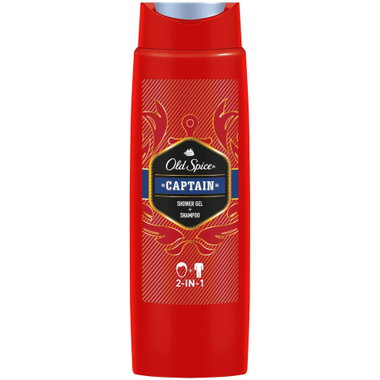 Gel de ducha Captain OLD SPICE, bote 400 ml