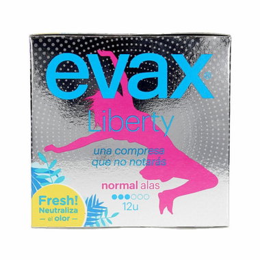 Compresa normal con alas EVAX LIBERTY, paquete 12 uds