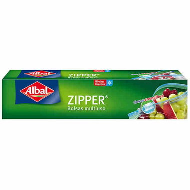 Bolsa zipper Albal 3L 8 u