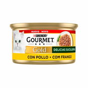 Imagen de Gourmet gold fondant pollo en paté lata para gatos