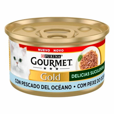 Alimento húmedo para gatos de mousse con pescado 85 g