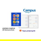 Campus agenda escolar A6 setmana vista