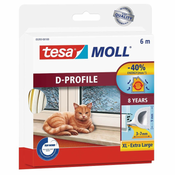 Imagen de Burlete Caucho Perfil D 6mx9mm Marron 05393 Tesa                      