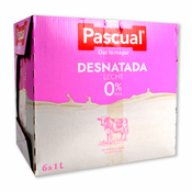 Llet desnatada Pascual paq. de 6 brics