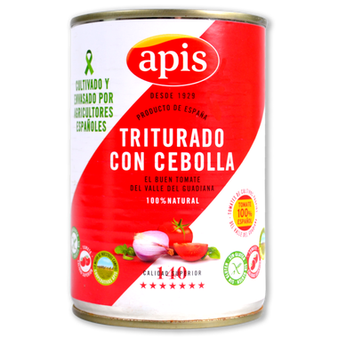 Tomate triturado con cebolla APIS, lata 400 g
