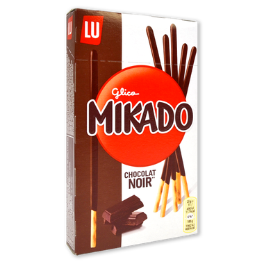 Galleta de chocolate negro MIKADO, caja 75 g