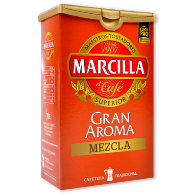 Café molido gran aroma mezcla MARCILLA, click pack 250 g