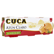 Atún claro con aceite de oliva Cuca paq. 3 u.