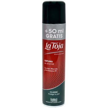 Espuma afeitar La Toja clásica 250+50 ml 300 ml