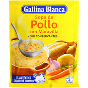 Imagen de Sopa de pollo con maravilla Gallina Blanca sobre