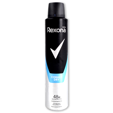 Desodorante cobalt dry REXONA, spray 200 ml