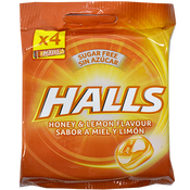Caramels mel i llimona Halls blister paq. 4 u.