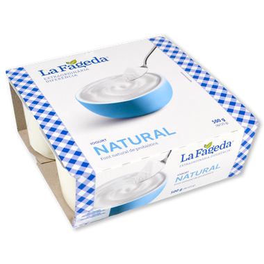 Yogur natural LA FAGEDA, pack 4x125 g