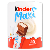 Chocolate Kinder maxi 10 u.