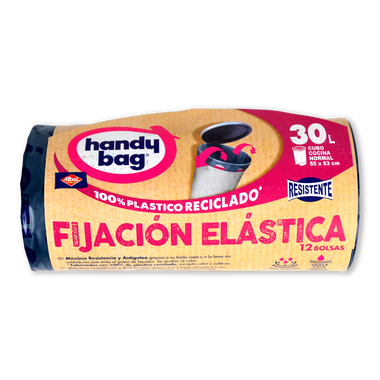Bolsa de basura elástica 30 l HANDY BAG, paquete 12 uds