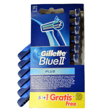 Maquinilla afeitar blue II plus Gillette 5 ud
