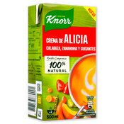 Imagen de Crema Alicia Knorr calabaza - zanahoria - guisantes