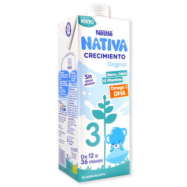 Leche de crecimiento original NESTLÉ JUNIOR, brik 1 litro