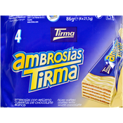 Ambrosia chocolate blanco Tirma paq. 4