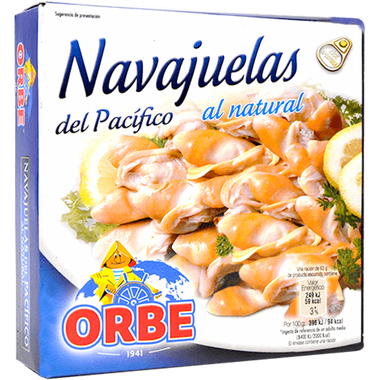 Navajuelas al natural Orbe 63 g