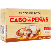 Tacos de pota Cabo de Peñas a la gallega