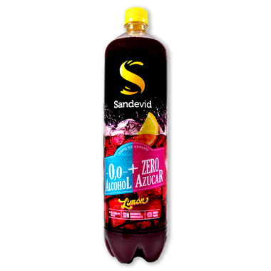 Refresco tinto de verano Sandevid limón sin alcohol 1,5 l