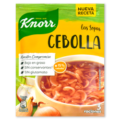 Sopa de cebolla Knorr sobre