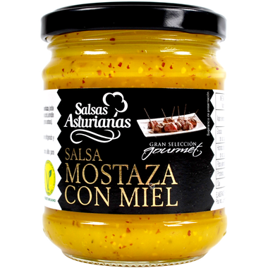Salsa asturianas 210g mostaza con miel