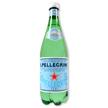 Agua con gas SAN PELLEGRINO, botella 1 litro