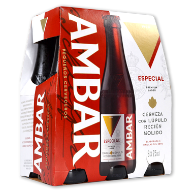 Cerveza Ambar pack 6 x 25 cl 150 cl