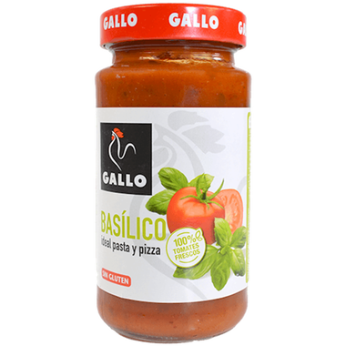 Salsa basílico GALLO, frasco 350 g