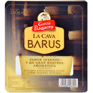 Queso curado cava Barus GARCIA BAQUERO, al corte, compra mínima 250 g