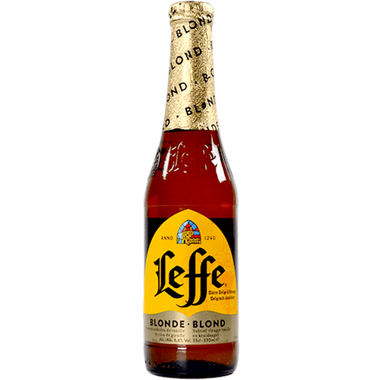 Cerveza belga negra LEFFE, botellín 33 cl
