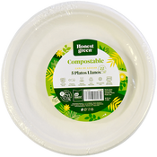Plat compostable Maxi pla 22 cm