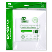 Plat quadrat blanc de plàstic reutilitzable Maxi Products