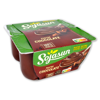 Postre soja con chocolate Sojasun 4 u. de 100 g 400 g