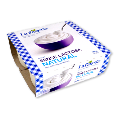 Yogur natural sin lactosa La Fageda 4 x 125 g